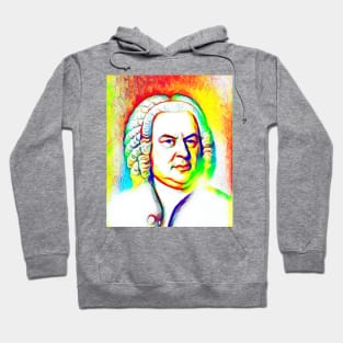 Johann Sebastian Bach Colourful Portrait | Johann Sebastian Bach Artwork 10 Hoodie